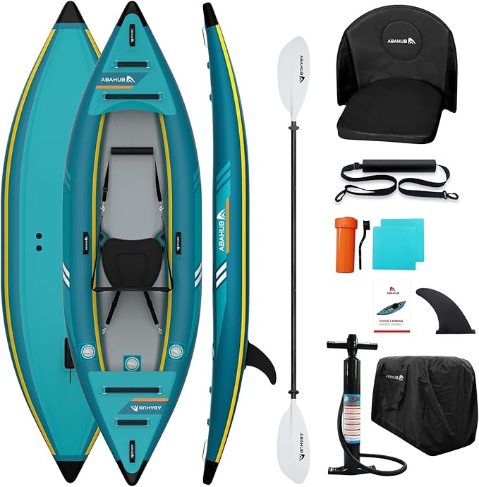 Abahub kayak gonflable 1 place dropstitch 320cm pack complet