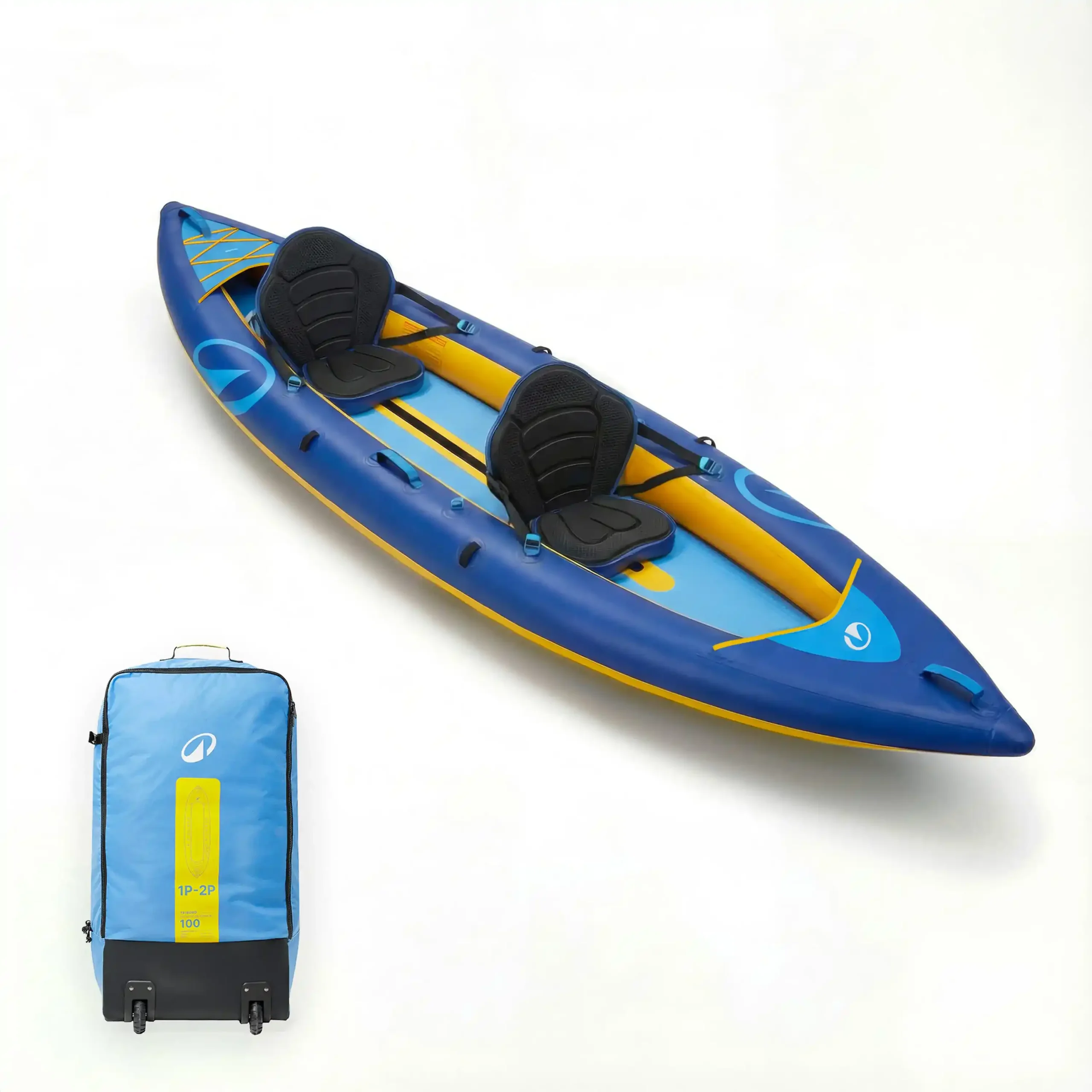 Canoë-kayak gonflable randonnée 1-2 places Decathlon Tribord 100 Confort