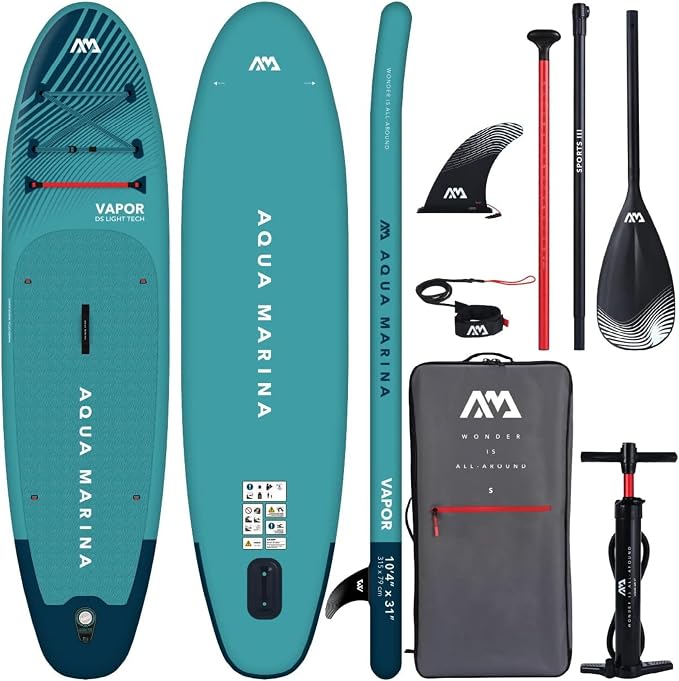 Aqua Marina Vapor 10 4 paddle gonflable 315cm 79cm 8,5kg 140kg pack complet