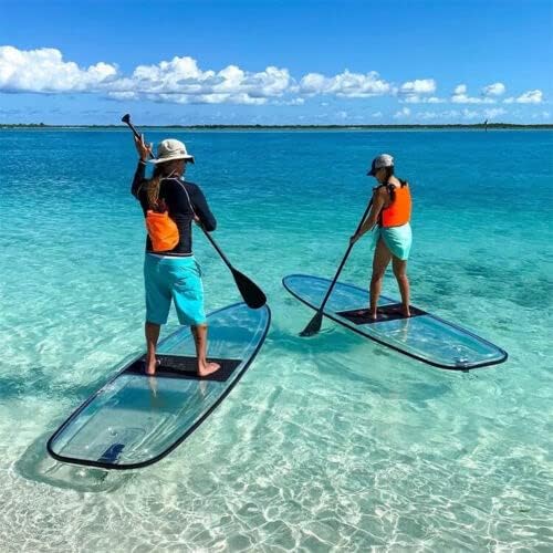 Paddle transparent polycarbonate Everich 10 pieds planche SUP rigide